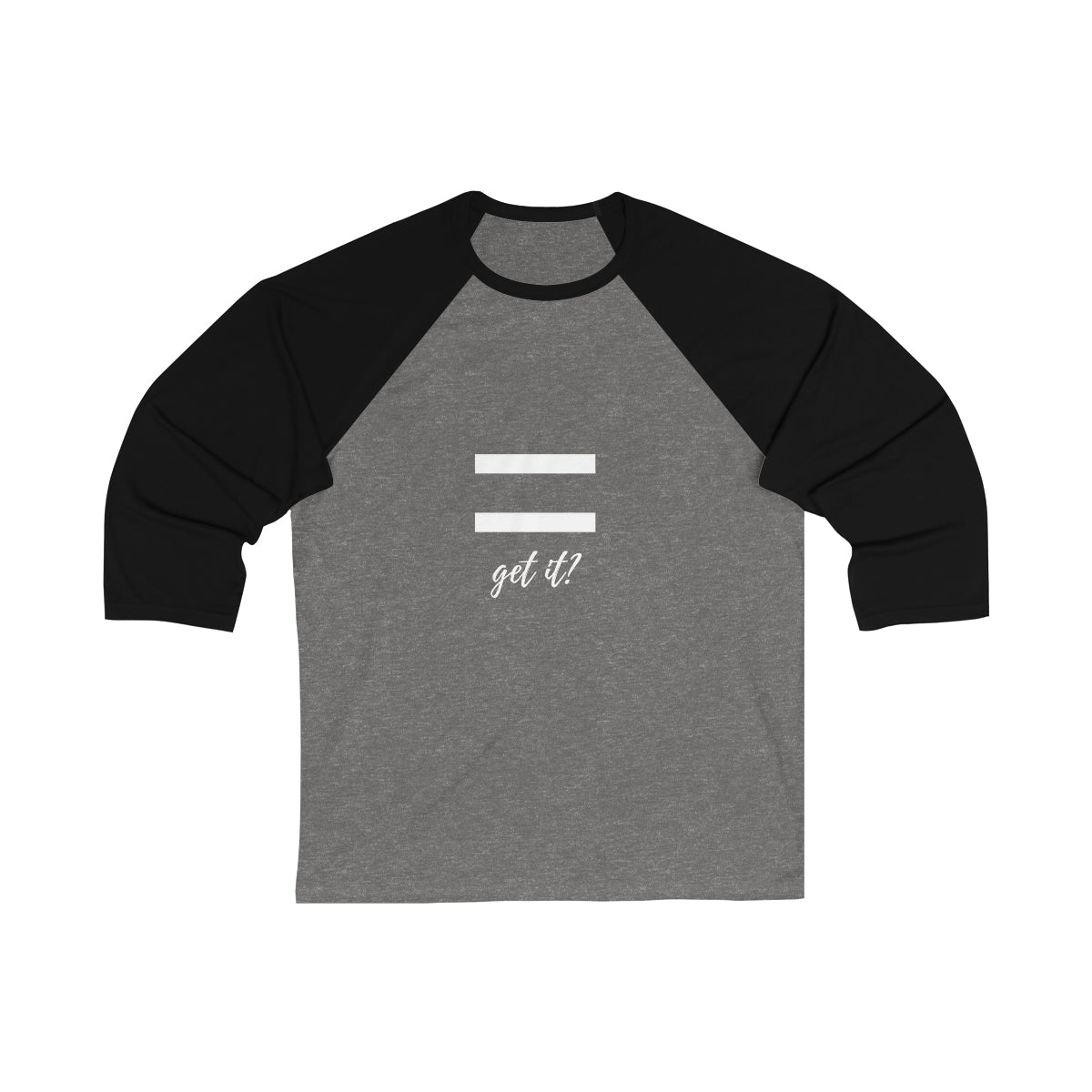 Unisex 3\4 Sleeve Baseball Tee
