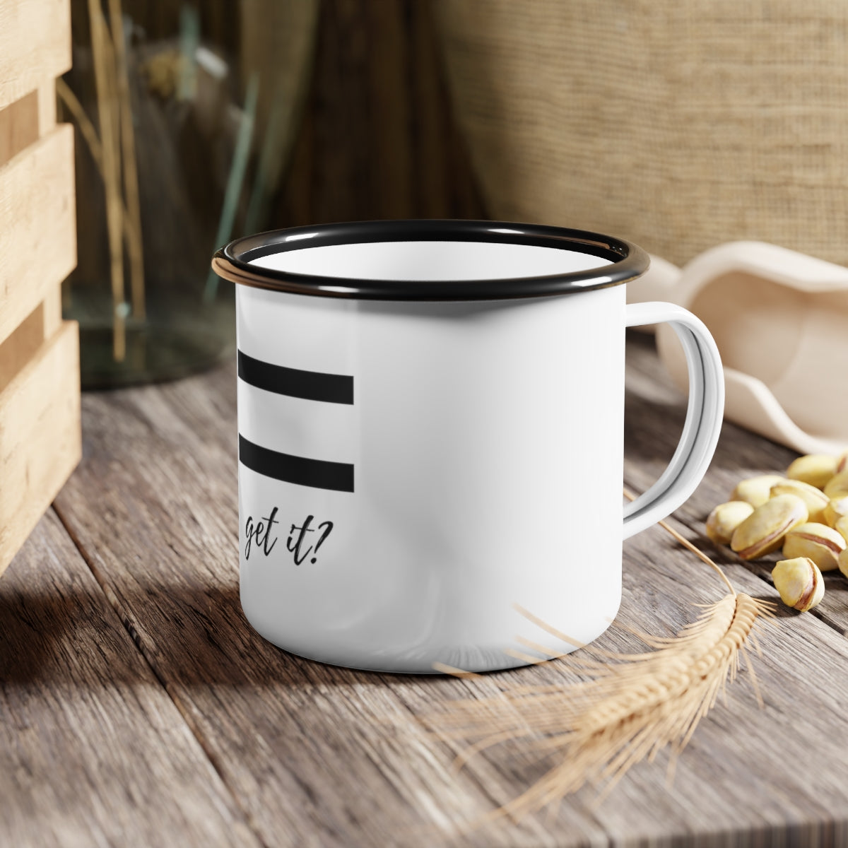EQUALITY - Get It? Enamel Camp Cup
