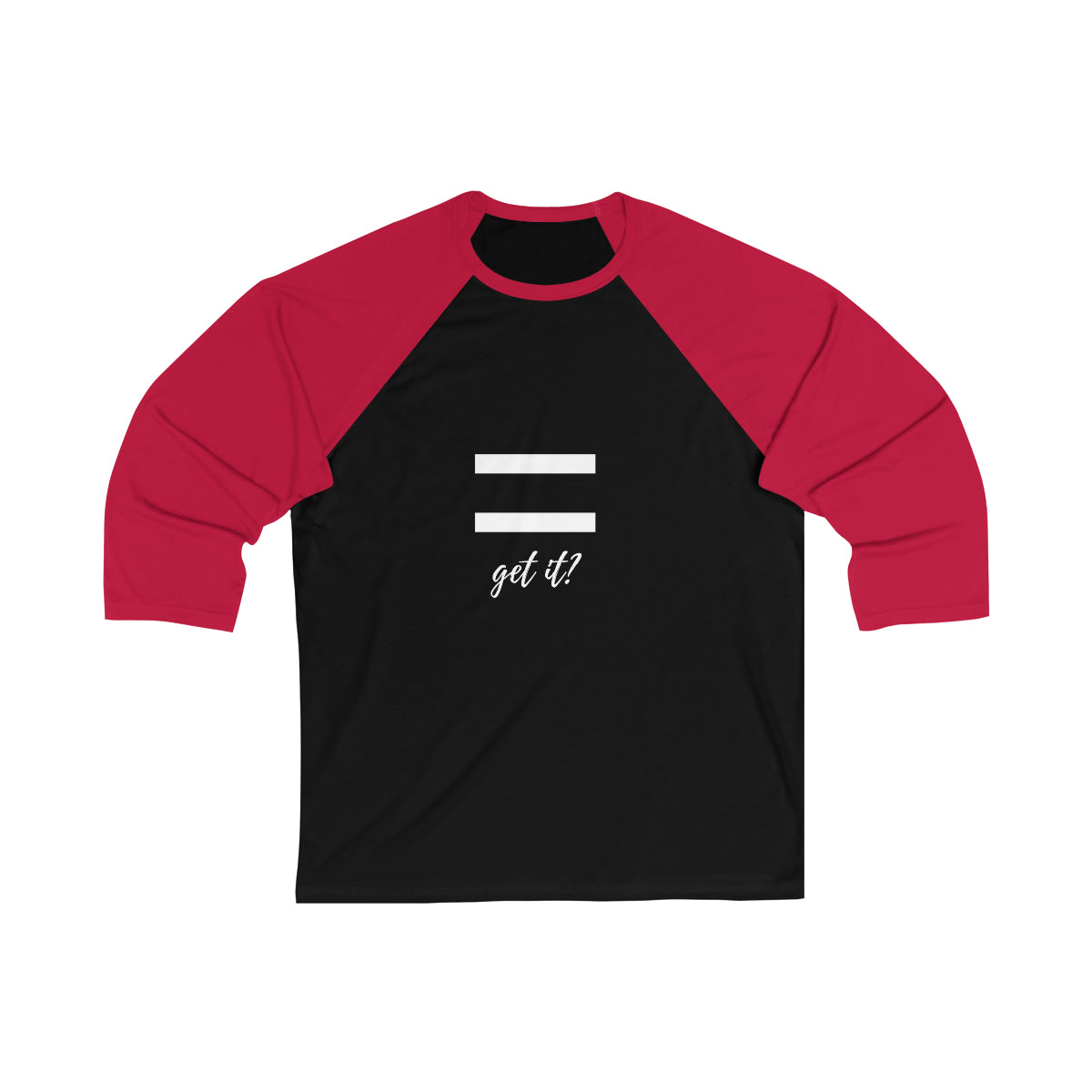 Unisex 3\4 Sleeve Baseball Tee
