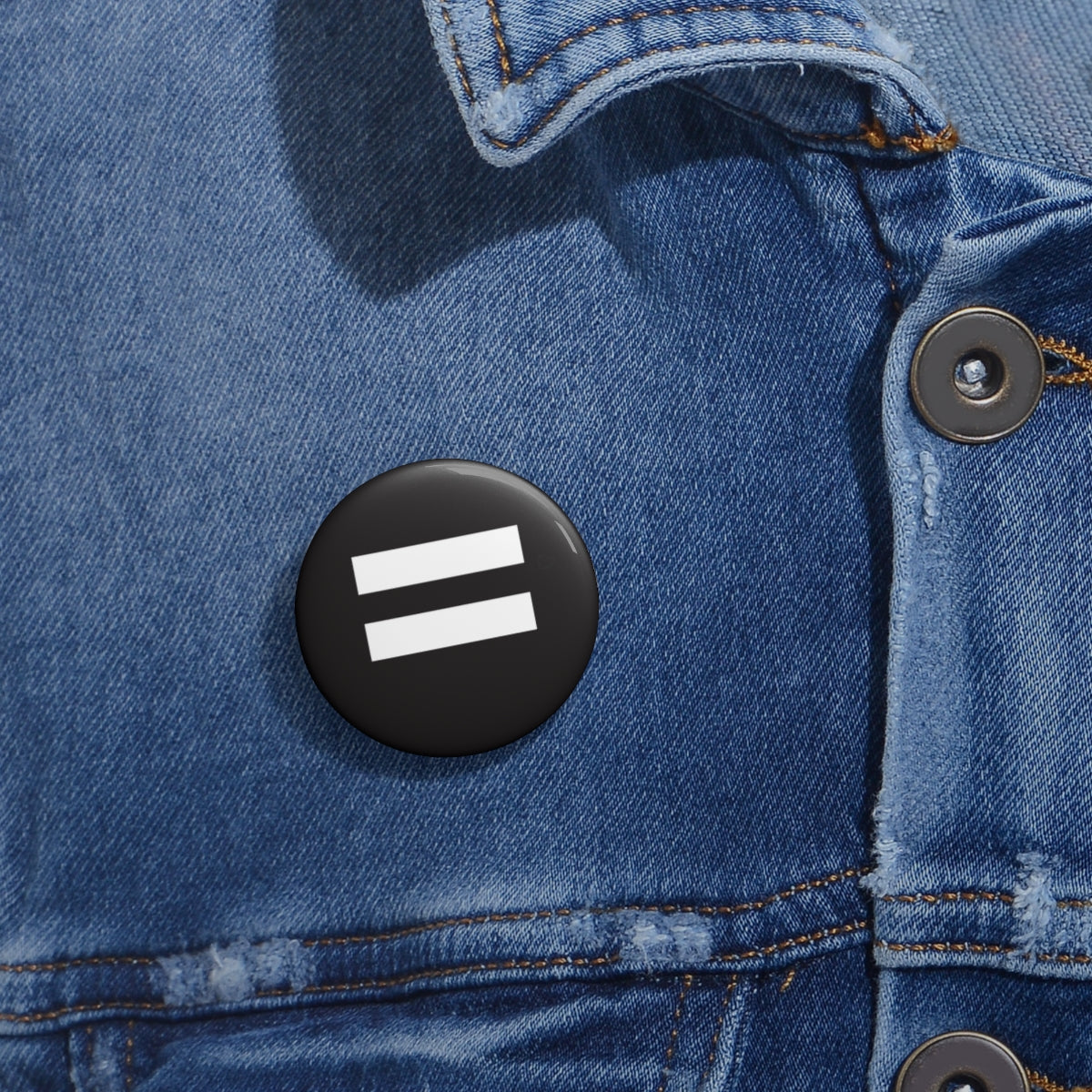EQUALITY Custom Pin Button